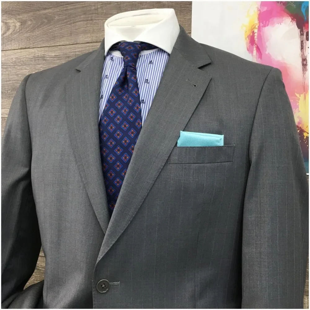 JOS A BANK Mens Suit 2 Piece Set Size‎ 42L Jacket Blazer Pants Fine Wool Casual